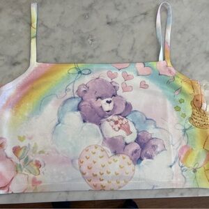 Dolls Kill Pastel Rainbow Crop Top